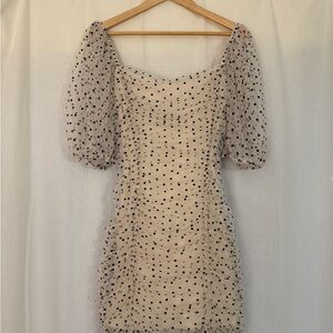 Elegant Polka Dot Dress